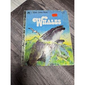 Whales Little Golden Book 1978 Vintage Childrens Book Jane Werner Watson